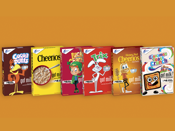 Big G Got Milk? cereal boxes