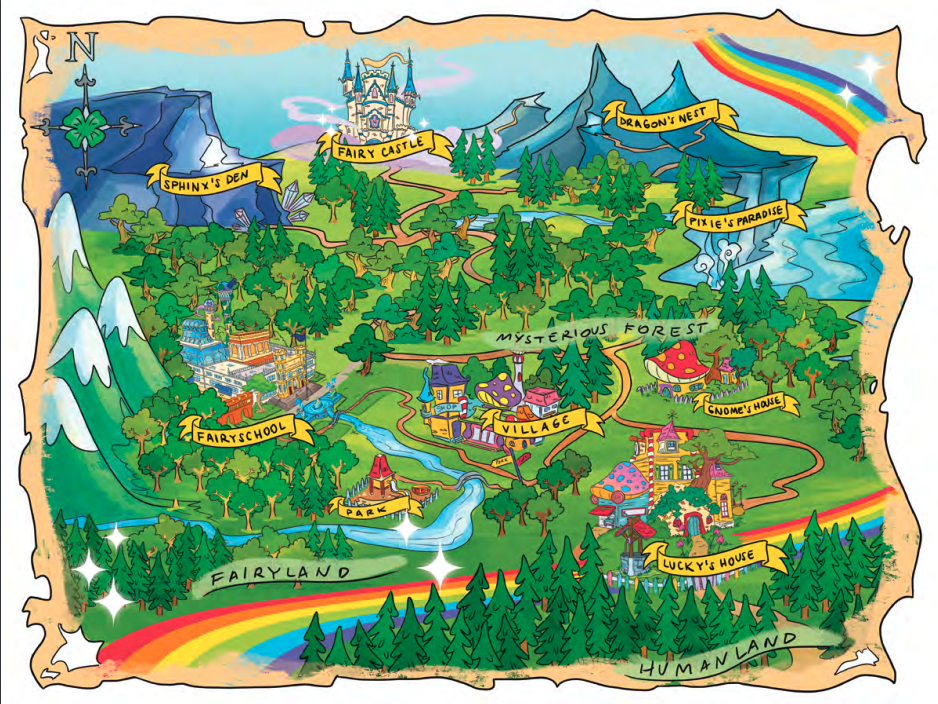 Lucky's map from The Magic Inside